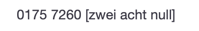Telefonnummer